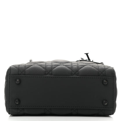 Christian Dior Ultra Matte Calfskin Cannage Mini Lady Dior Black 9 of 9