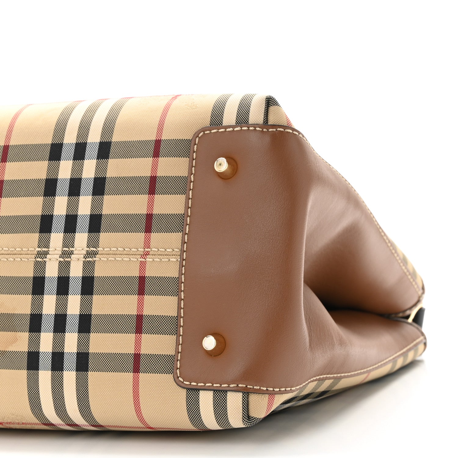 Burberry Horseferry Check Medium Ballingdon Tote Honey Tan 9 of 10