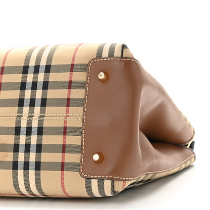 Burberry Horseferry Check Medium Ballingdon Tote Honey Tan 9 of 10
