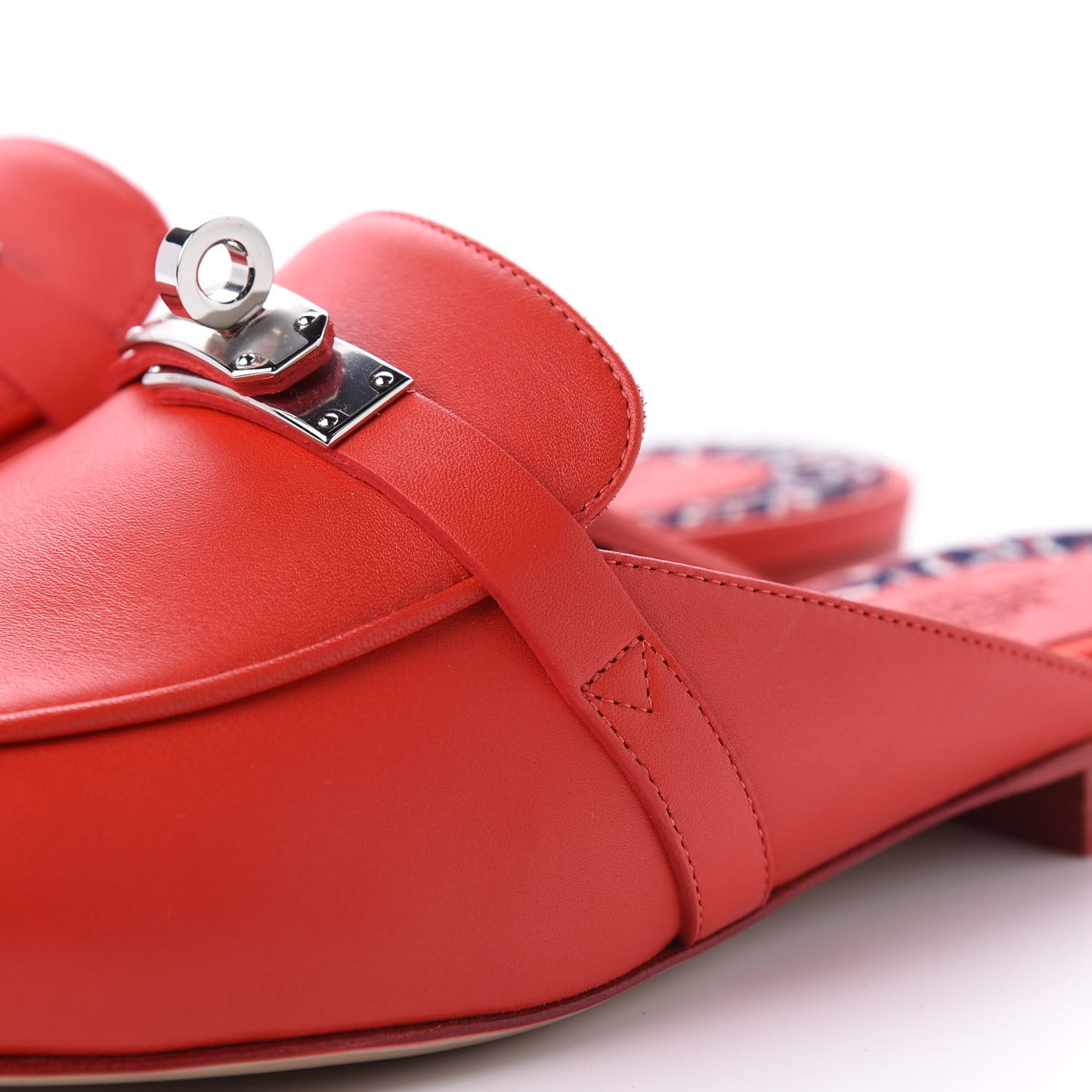 Calfskin Oz Mules 38.5 Pavot