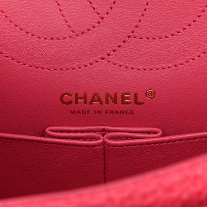 Chanel Wool Tweed Quilted 2.55 Reissue 225 Flap Pink 6 of 9