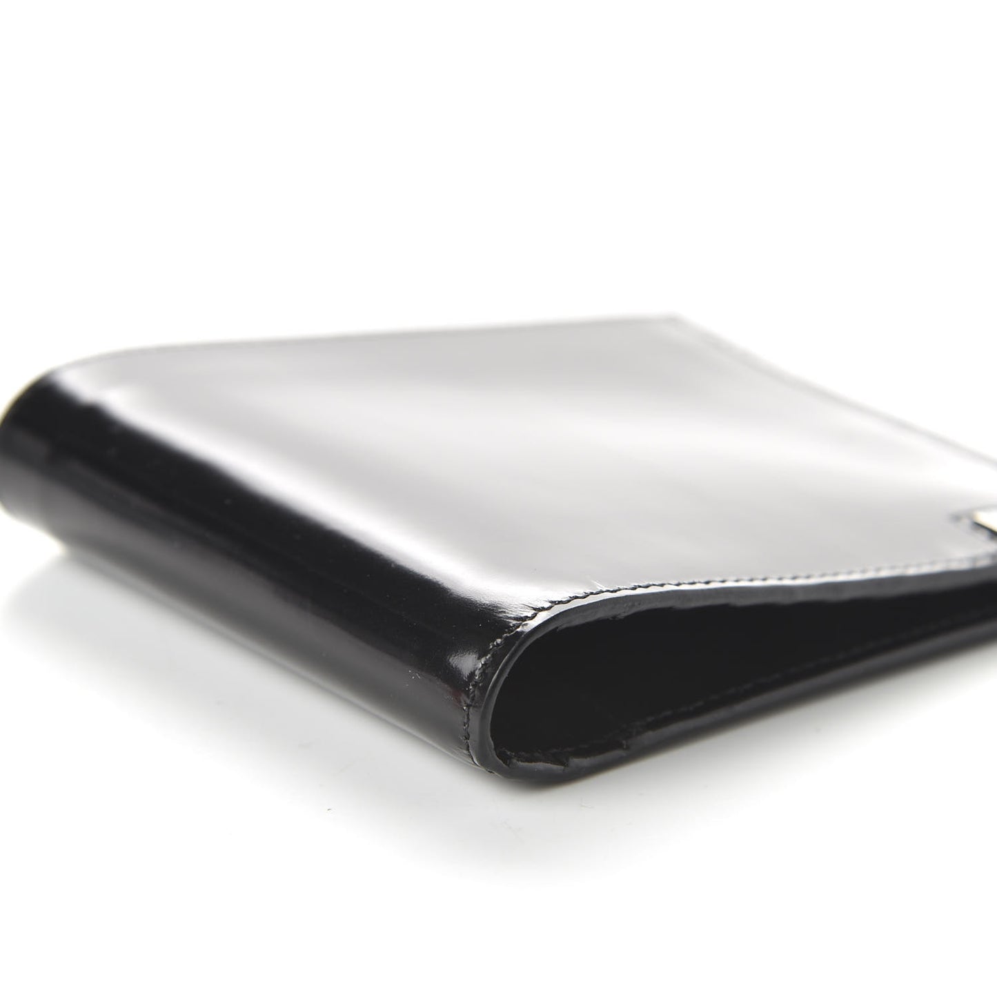 Smooth Calfskin Bi-Fold Wallet Black