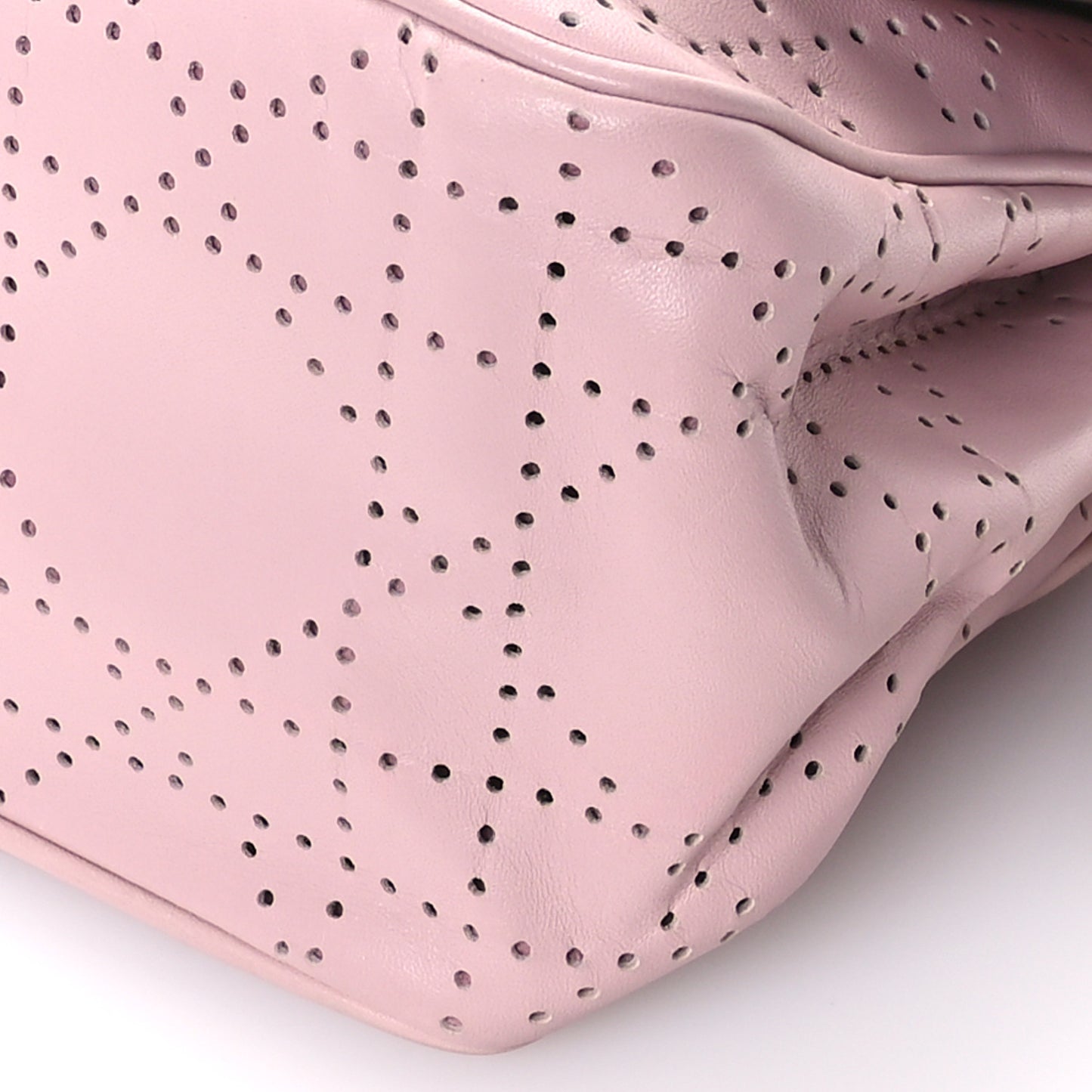 Lambskin Cannage Ruffle New Lock Flap Pink