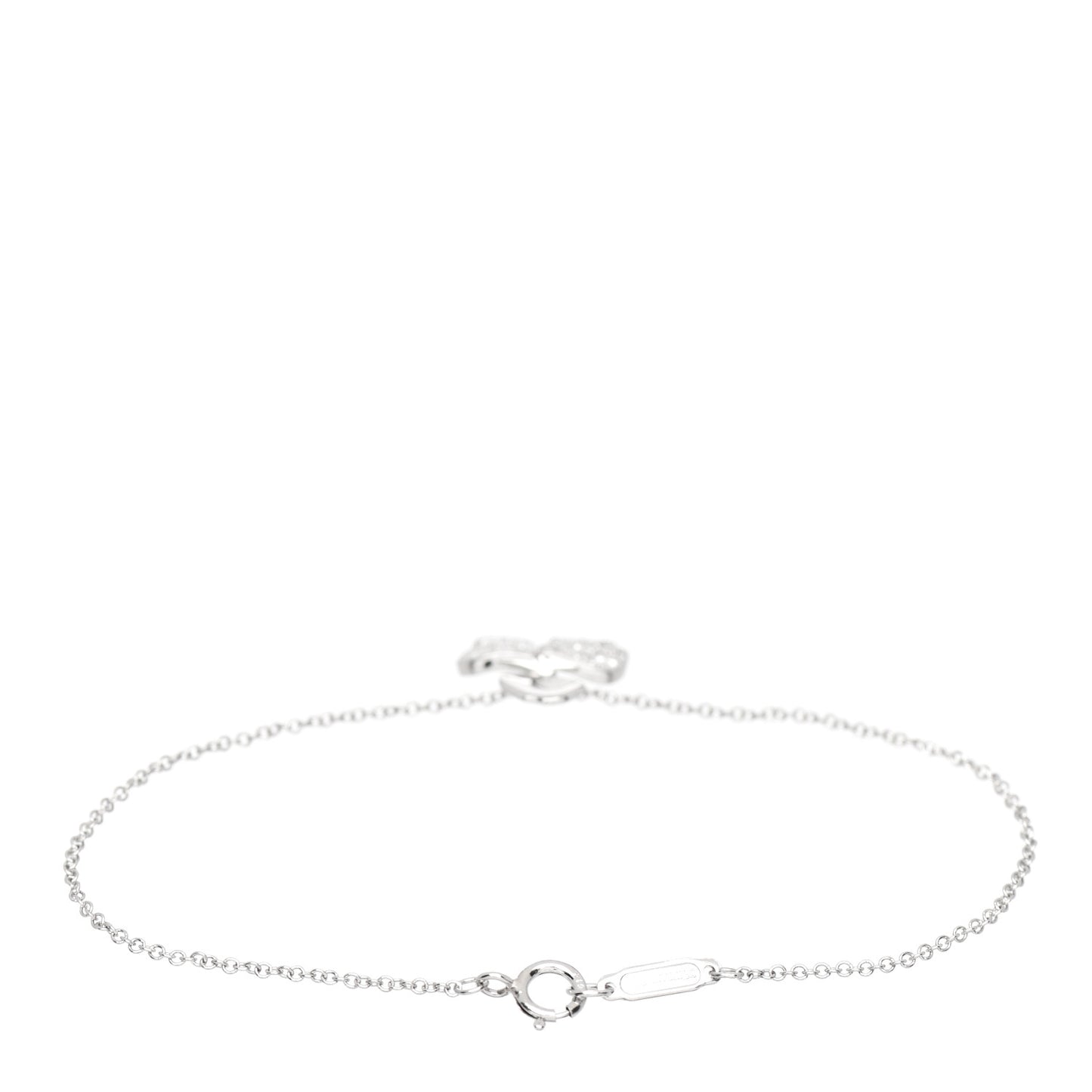 Platinum Diamond Paper Flowers Bracelet