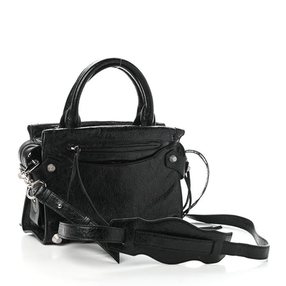 Balenciaga Agneau Giant 12 Silver Hardware Mini Mute City Black 3 of 8