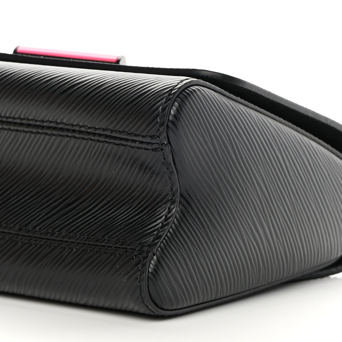 Epi Twist Shoulder Bag PM Black Pink