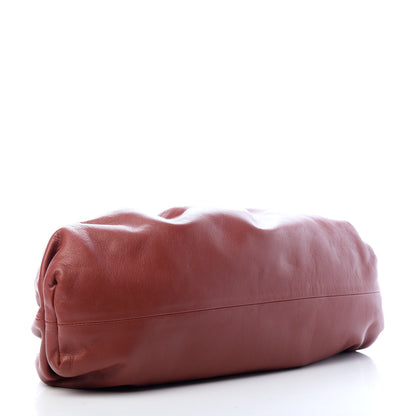 Bottega Veneta Smooth Butter Calf The Pouch Oversized Clutch Rust 4 of 8