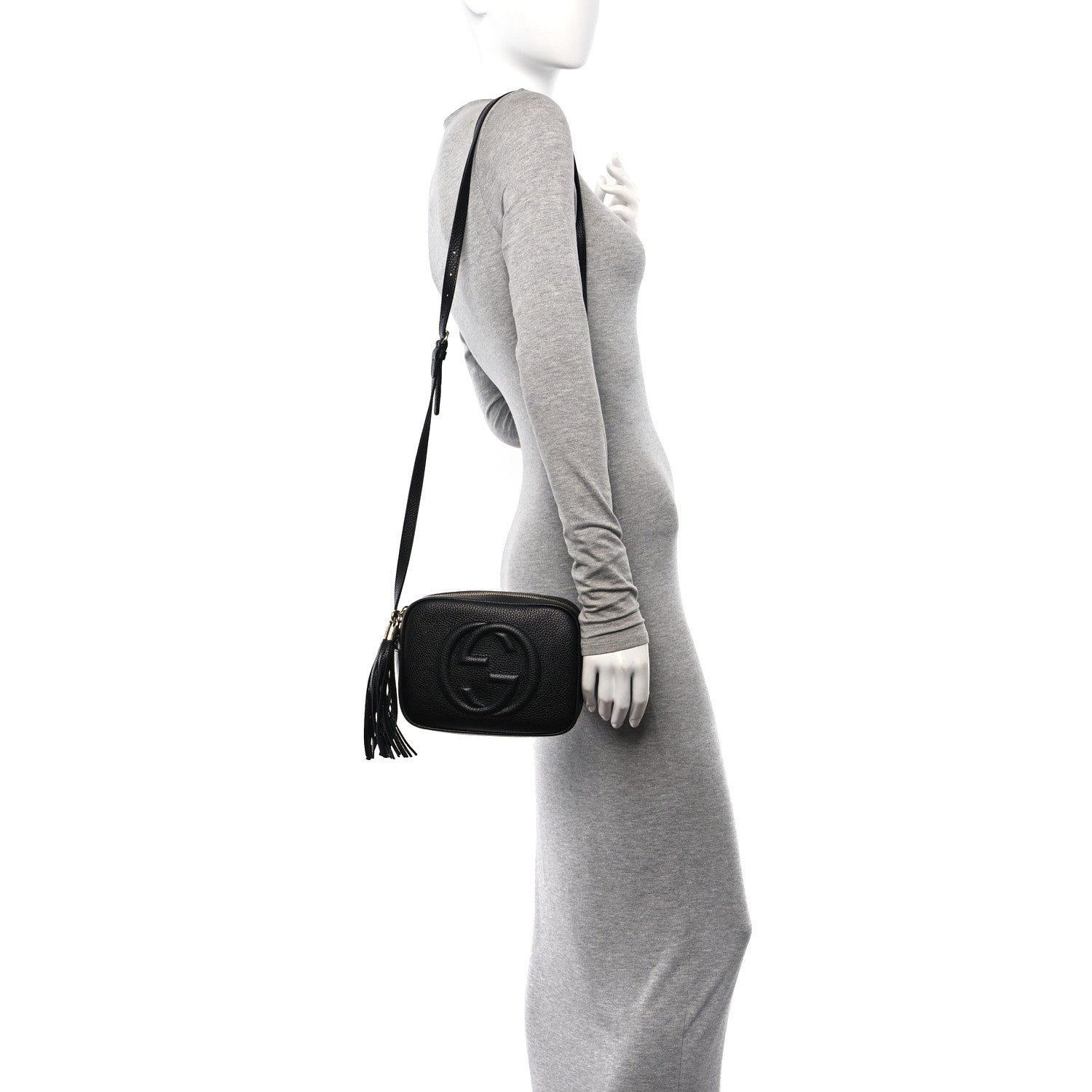 Gucci Pebbled Calfskin Small Soho Disco Bag Black 2 of 11