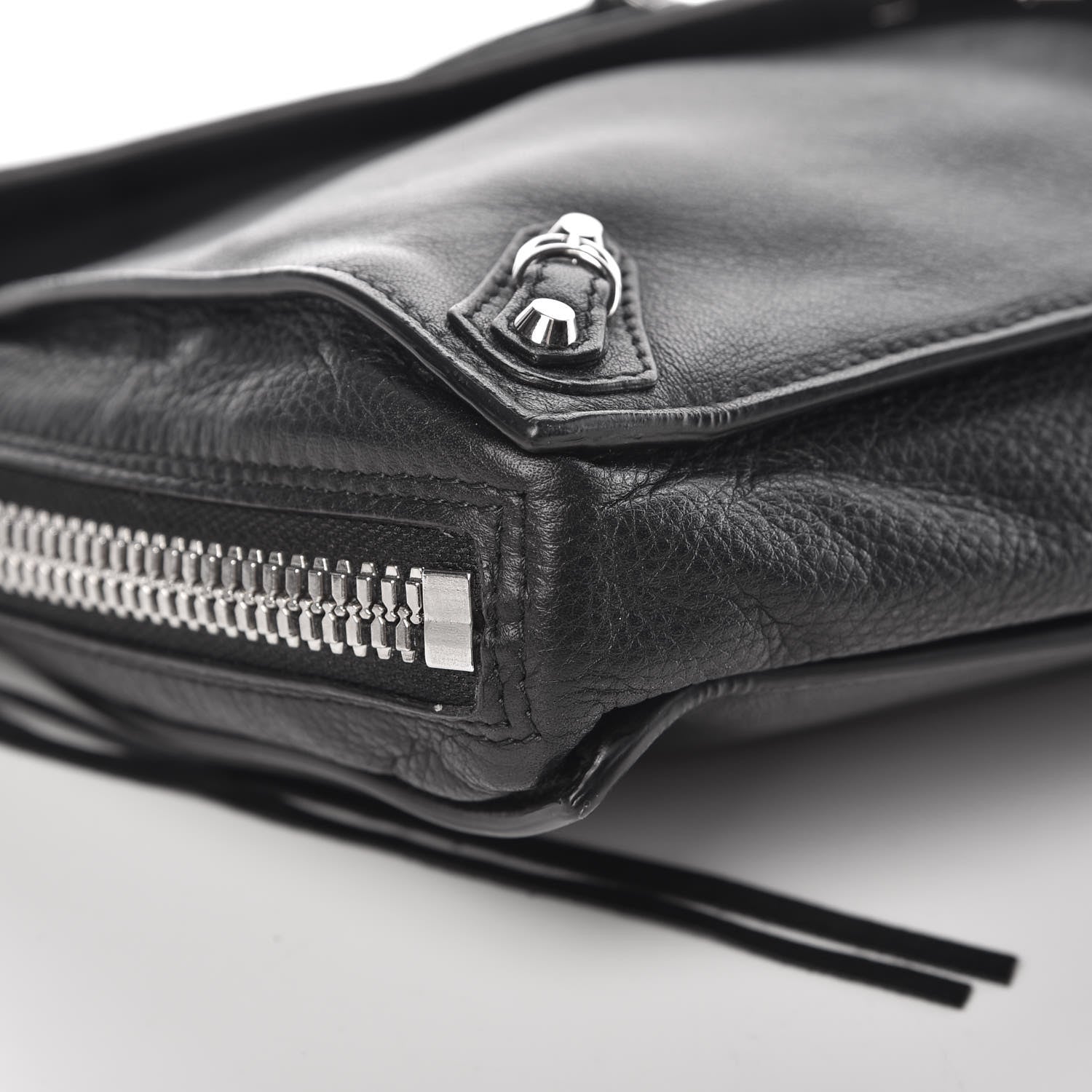 Balenciaga Veau Papier Sight Clutch Black 12 of 14