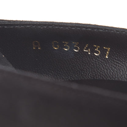 Chanel Suede Grosgrain Pearl CC Cap Toe Pump 38.5 Black 8 of 9