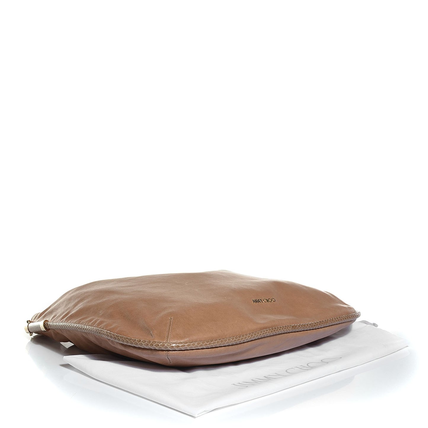 Satin Leather Elaphe Snakeskin Zoe Hobo Mink