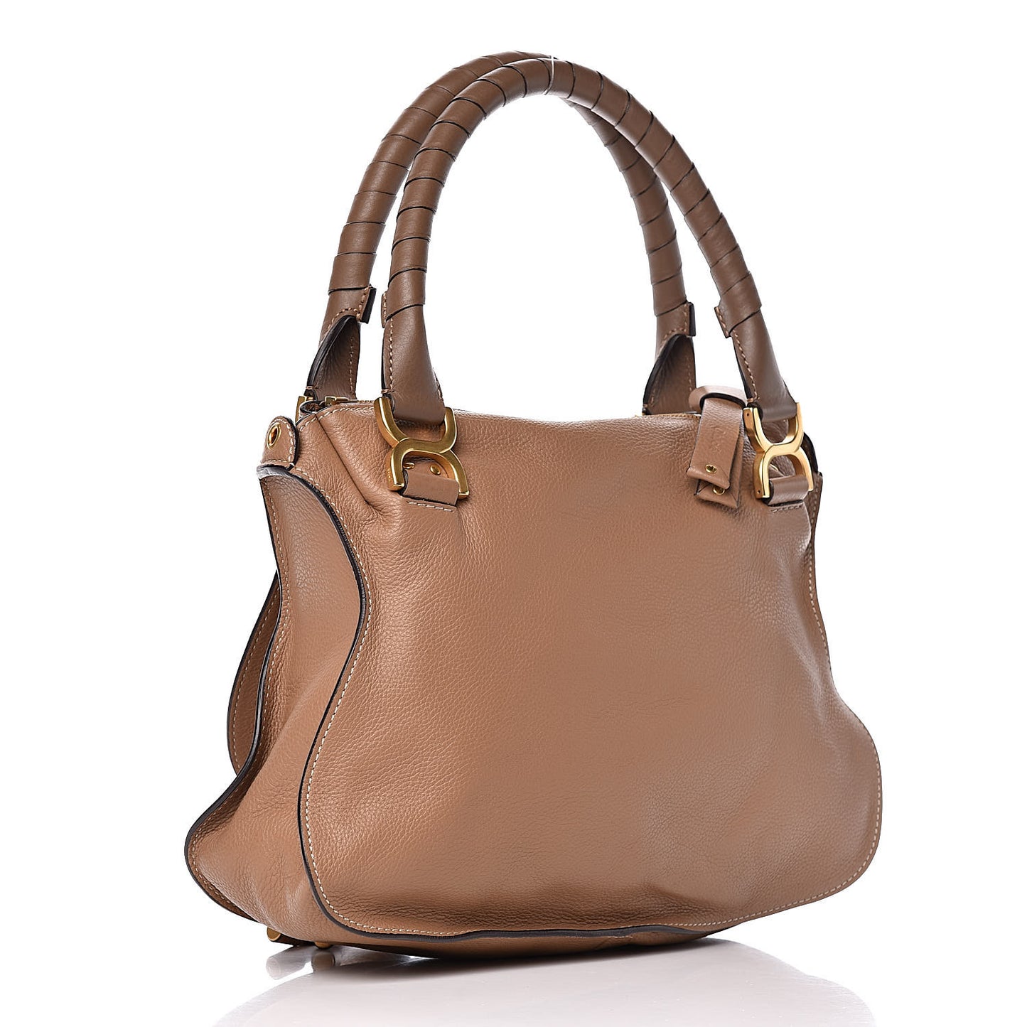 Calfskin Medium Marcie Satchel Nut