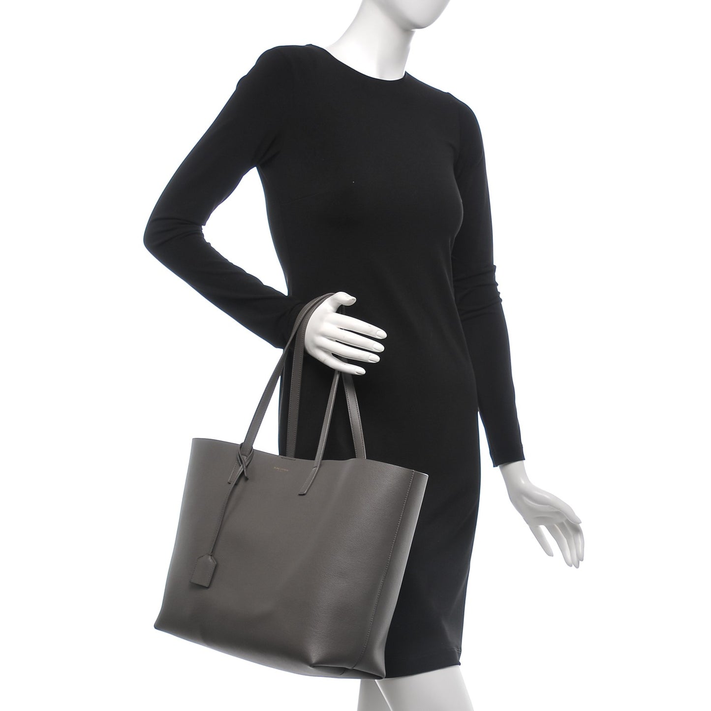 Calfskin Large Shopping Tote Earth