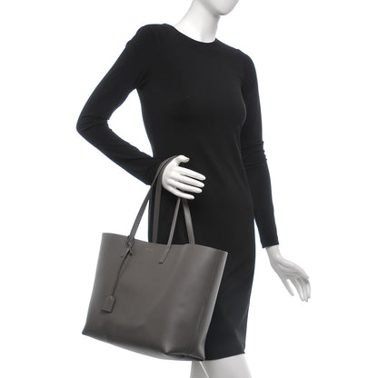 Saint Laurent Calfskin Large Shopping Tote Earth 2 of 9