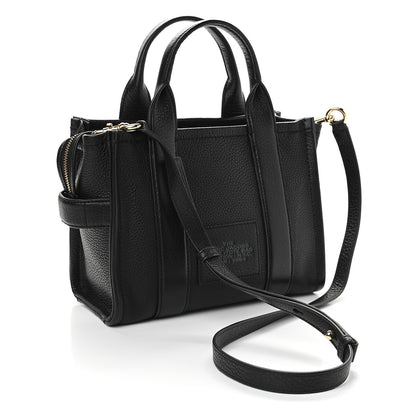 Marc Jacobs Grained Calfskin Small The Tote Bag Black 3 of 10