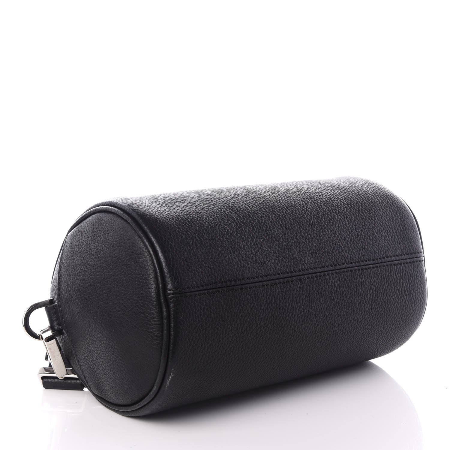 Christian Dior HOMME Grained Calfskin Mens Roller Pouch Black 3 of 8