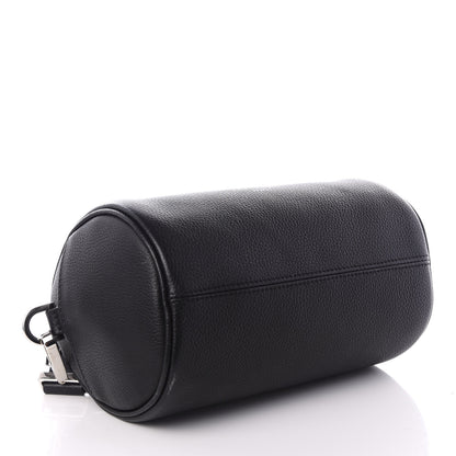 Christian Dior HOMME Grained Calfskin Mens Roller Pouch Black 3 of 8