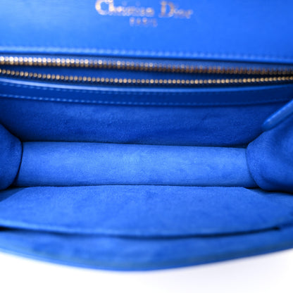 Christian Dior Lambskin Studded Medium Diorama Flap Bag Blue 5 of 12