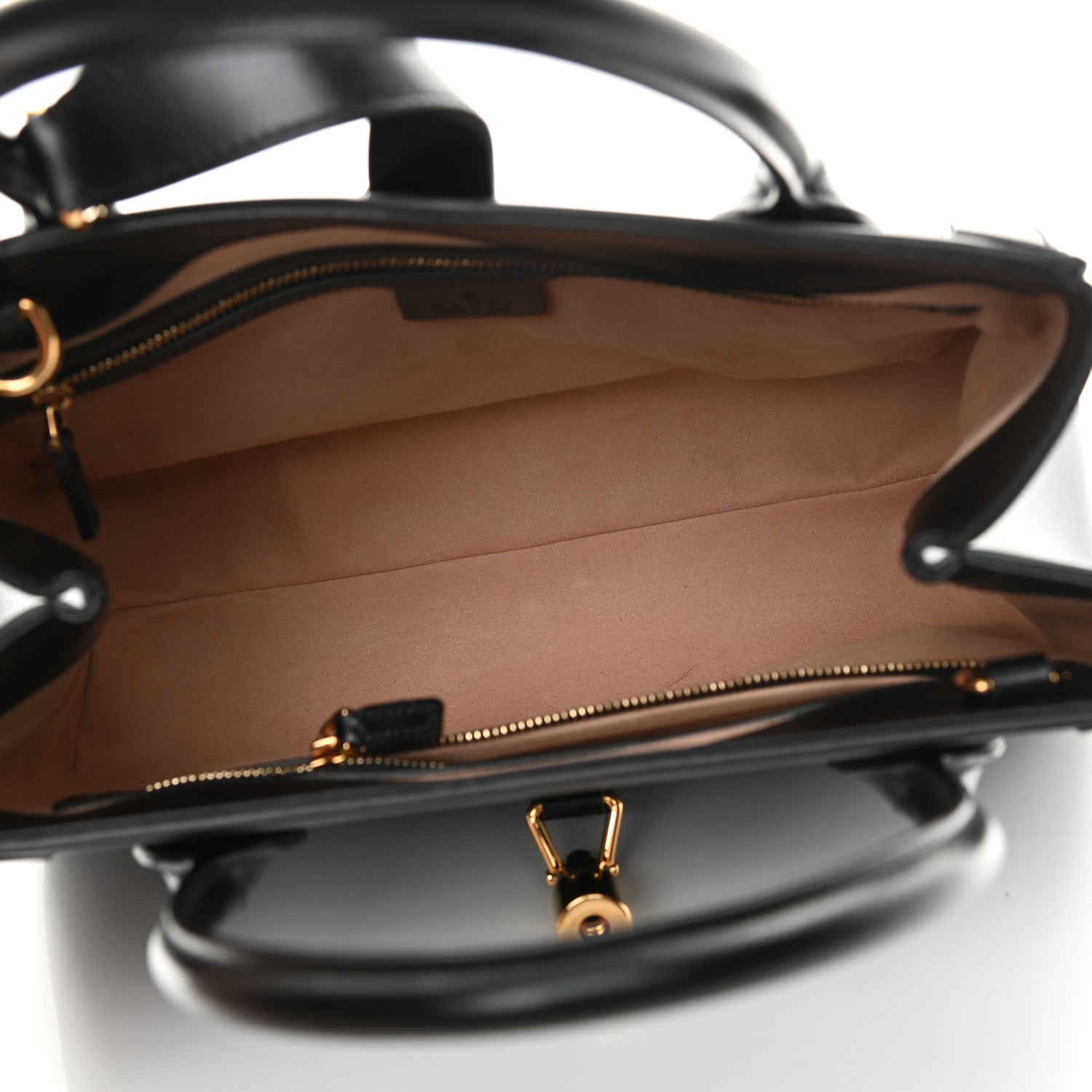 Gucci Boarded Plutone Calfskin Medium Jackie 1961 Tote Black 5 of 12