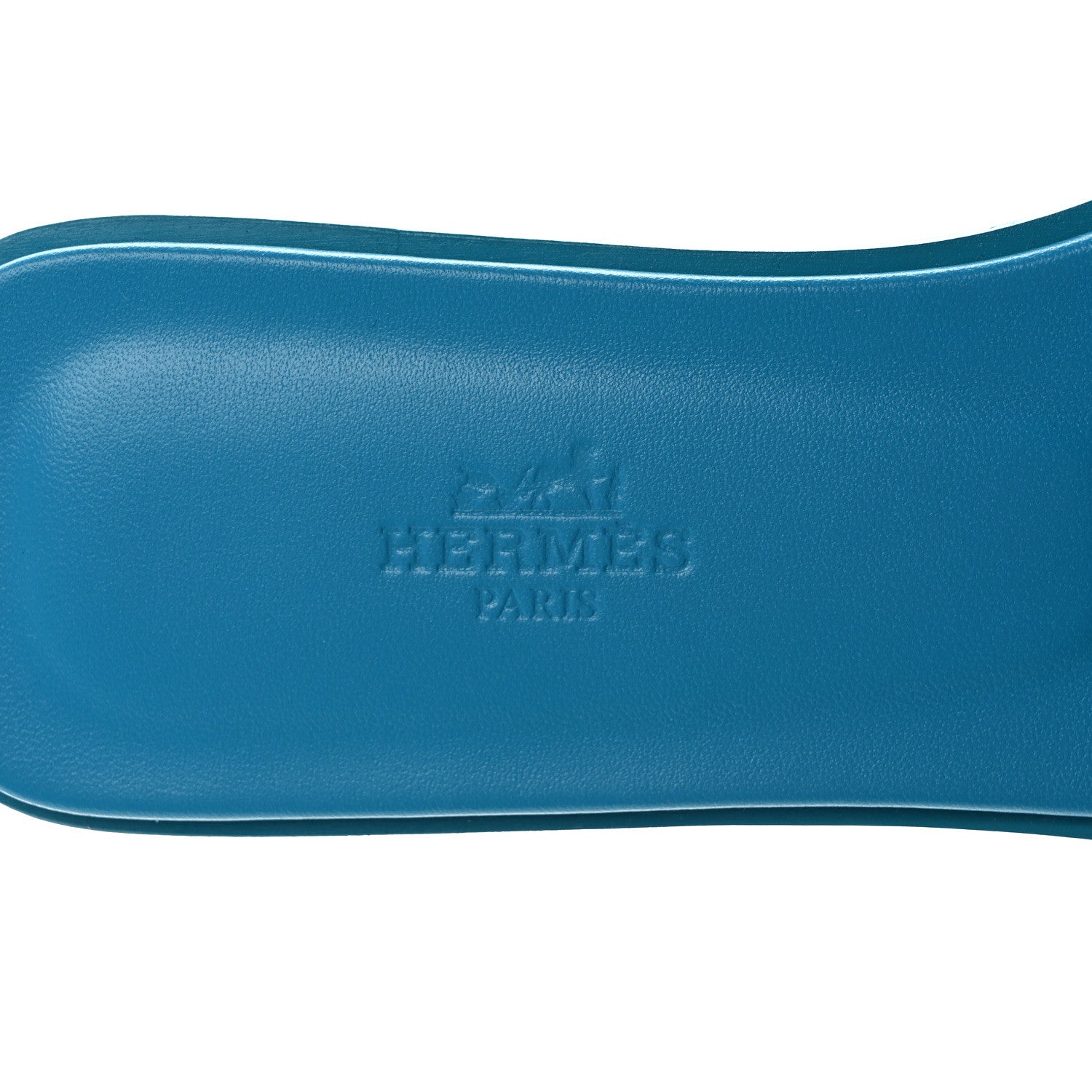 Hermes Suede Goatskin Oran Sandals 37 Bleu Vif 7 of 9
