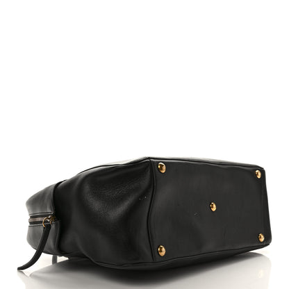 Gucci Calfskin Embossed L'Aveugle Par Amour Duffle Black 4 of 10