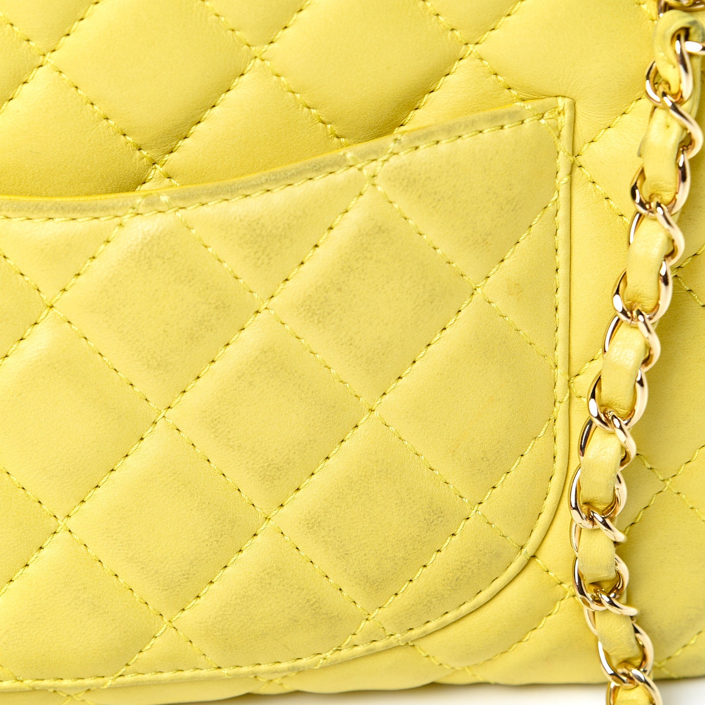 Calfskin Reissue Medium Camera Case Yellow