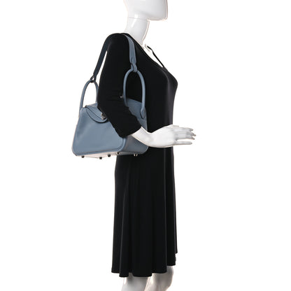 Hermes Evercolor Lindy 26 Bleu Lin 2 of 12