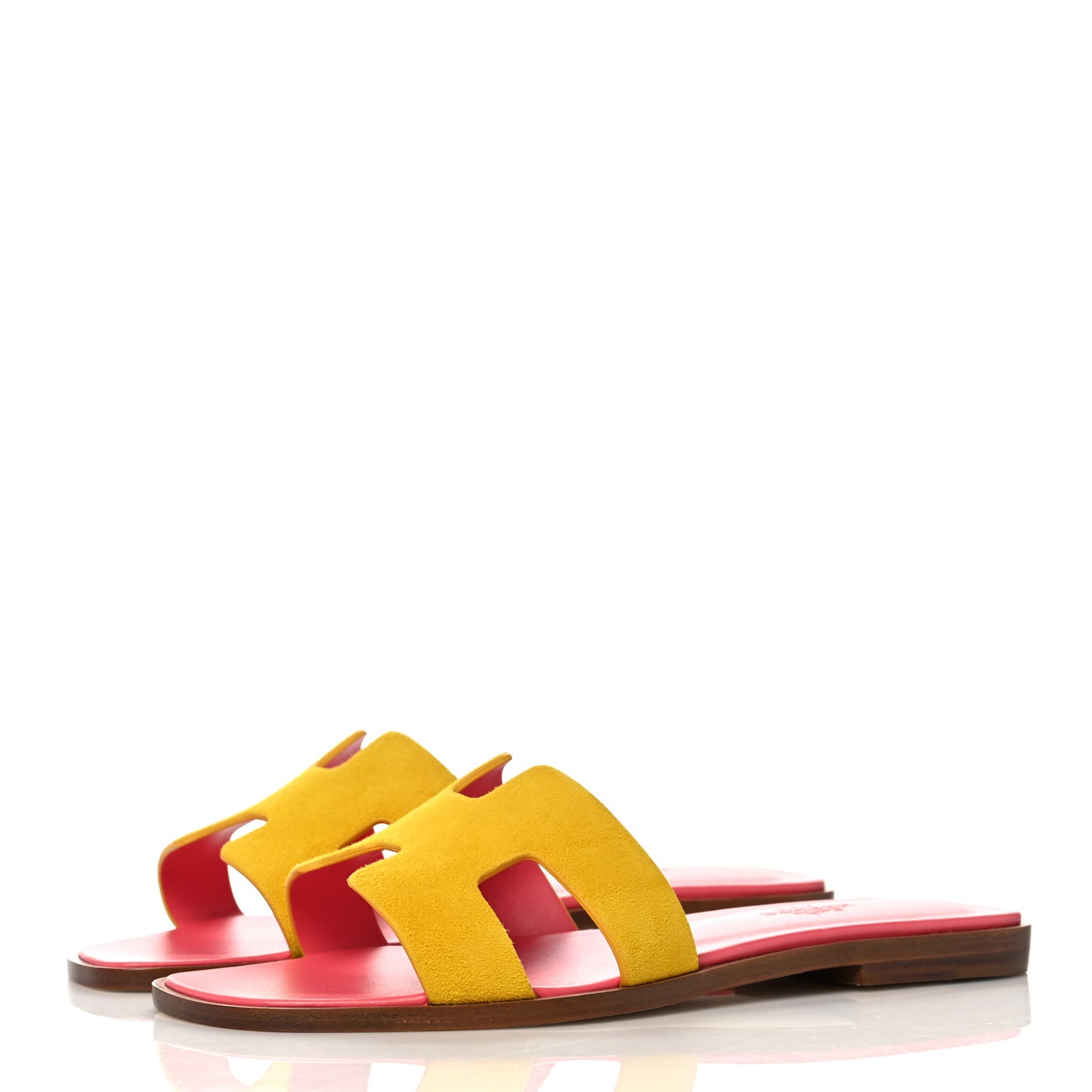 Suede Goatskin Oran Sandals 36 Jaune Sable