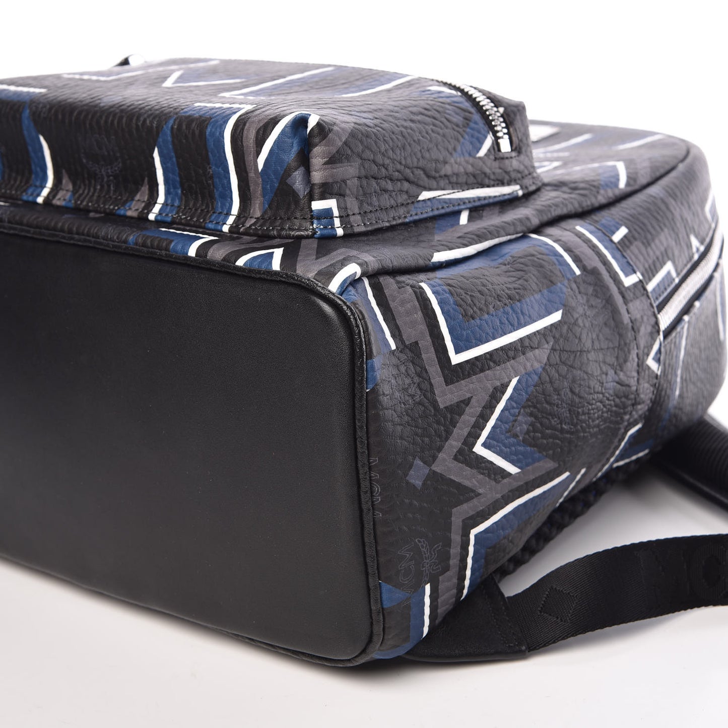Visetos Gunta Striped Printed Medium Stark Backpack Black
