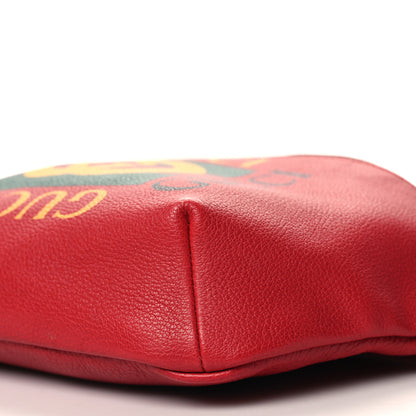 Gucci Grained Calfskin Logo Belt Bag Hibiscus Red 10 of 11