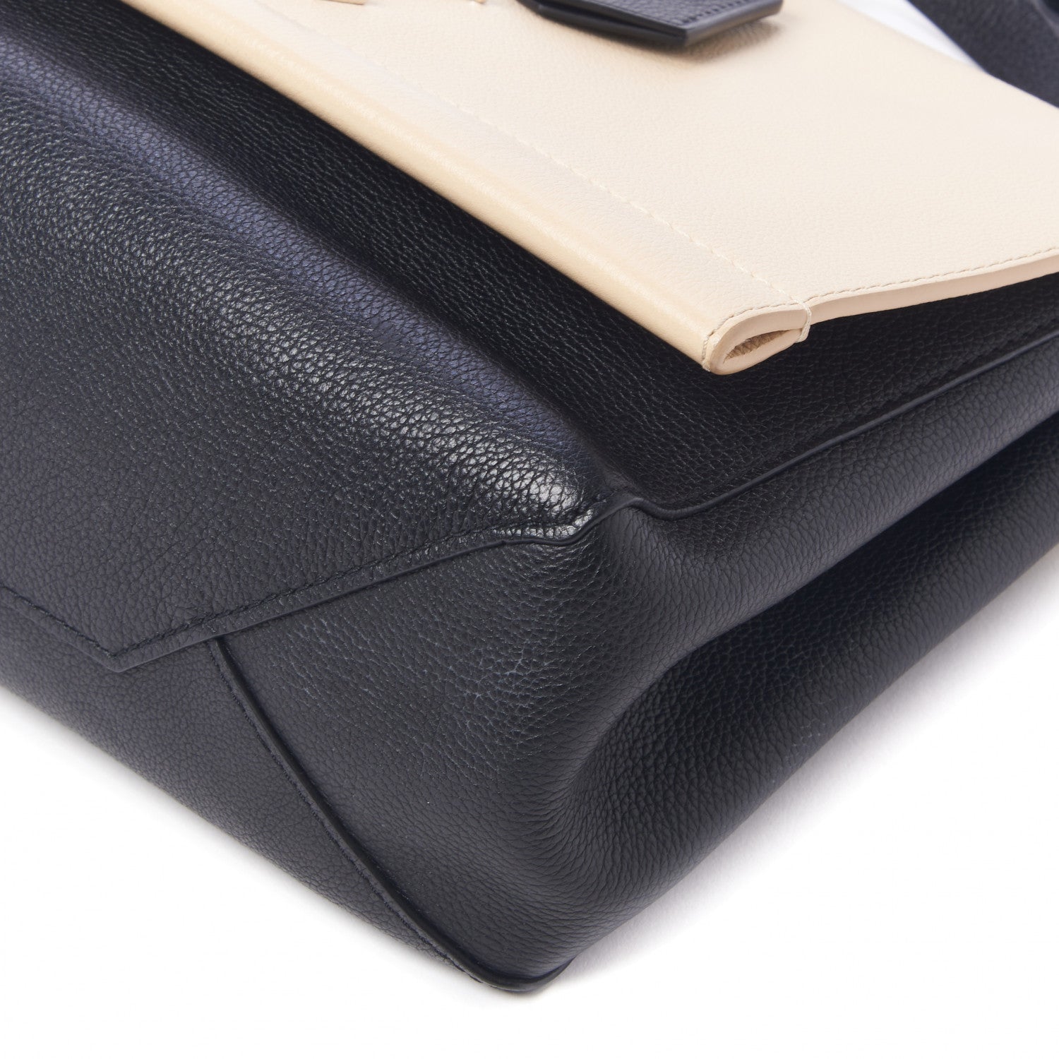 Louis Vuitton Soft Calfskin Lockme II Top Handle Vanille Black 5 of 8
