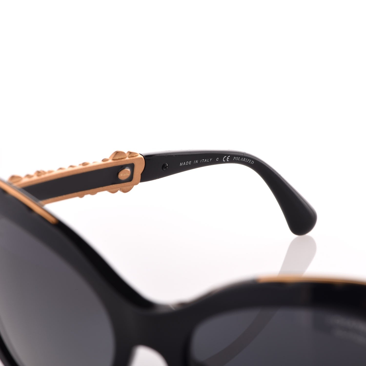 Chanel Polarized Bijou Cat Eye Sunglasses 5354 Black 6 of 9