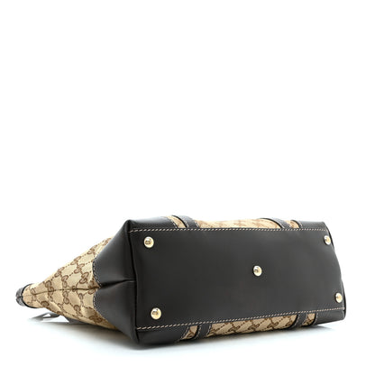 Gucci Monogram Small Lovely Heart Tote Dark Brown 4 of 11