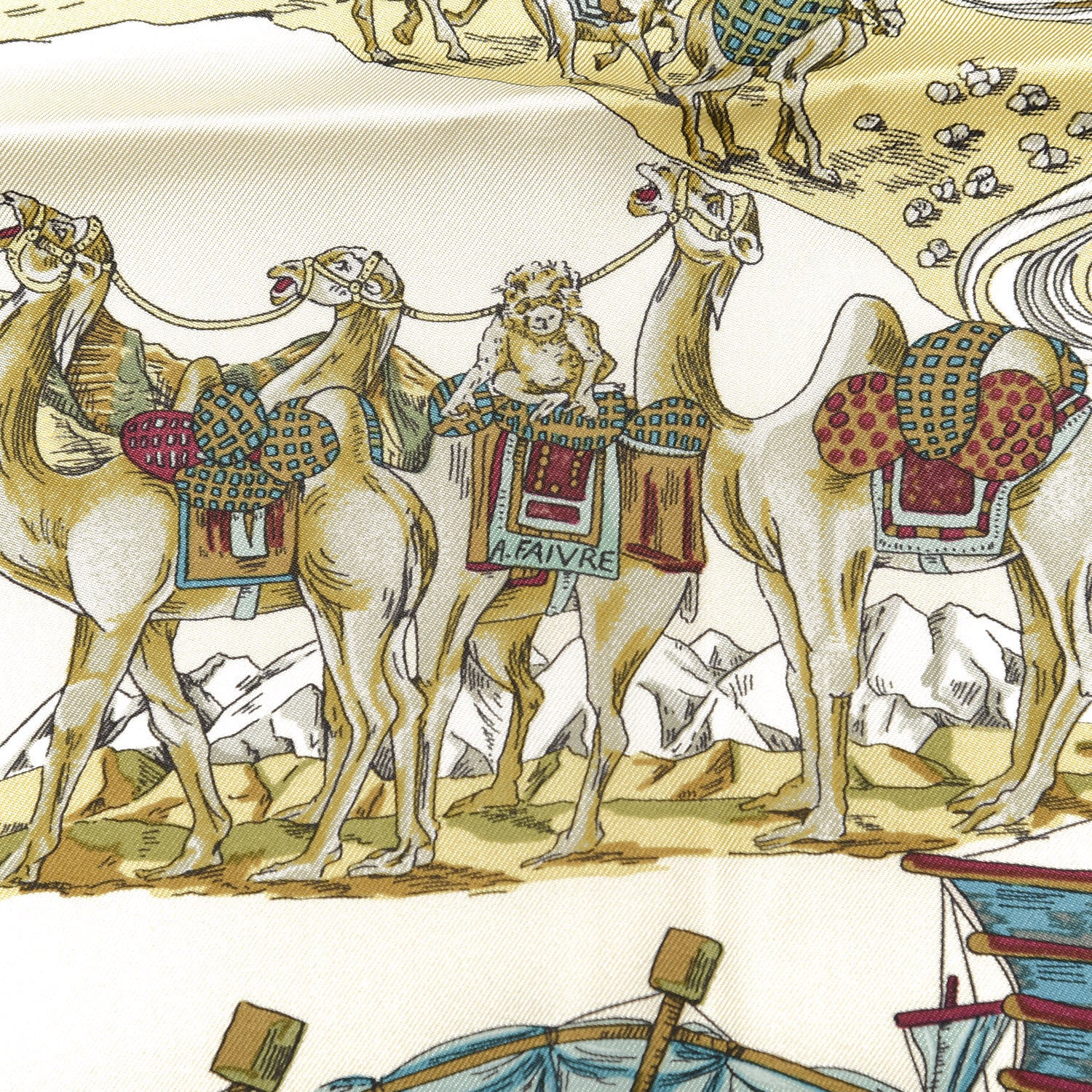 Hermes Silk Au Fil De La Soie Scarf 90 4 of 4