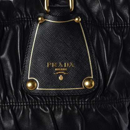 Prada Nappa Gaufre Antik Tote Black 8 of 12