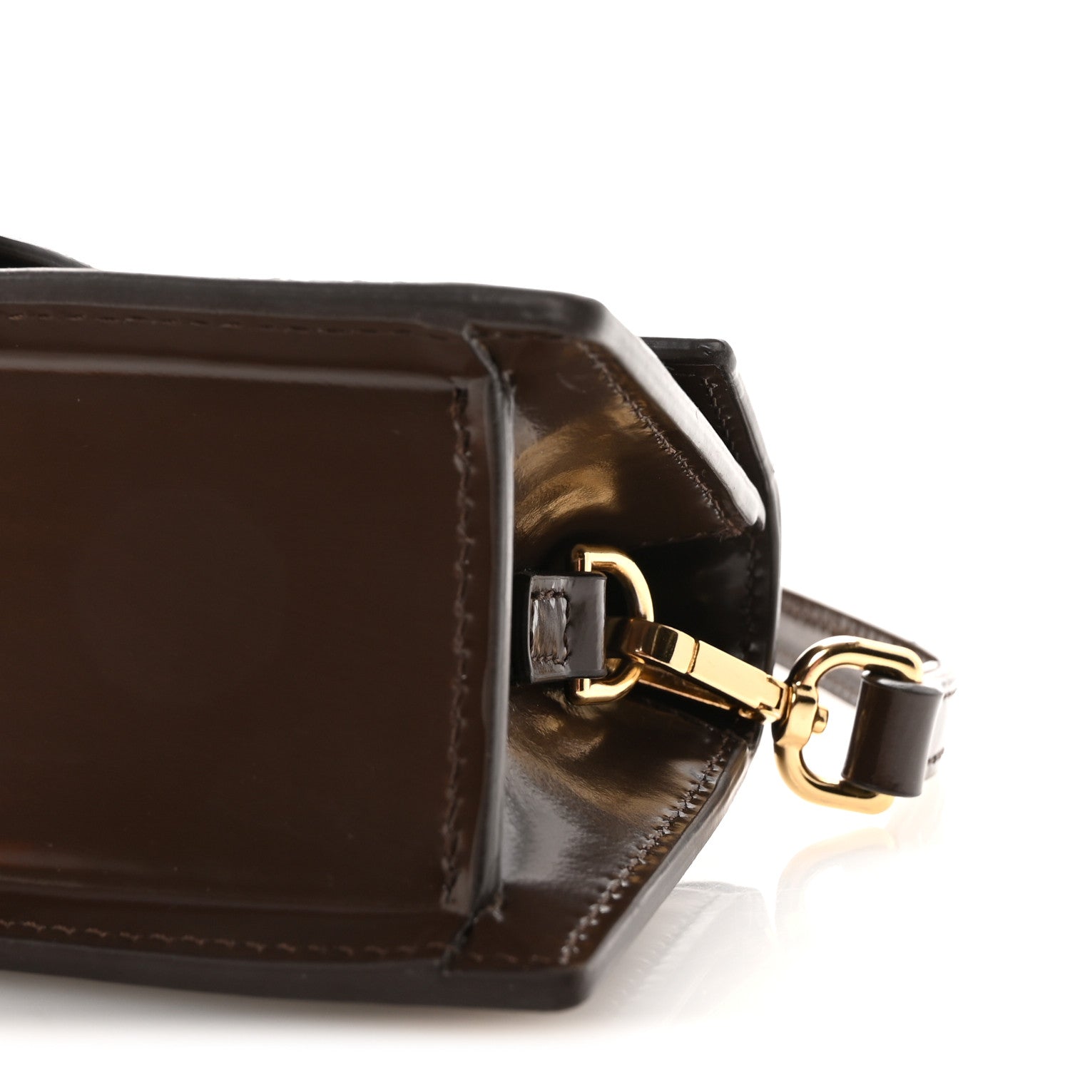 Jacquemus Glazed Calfskin Le Grand Bambino Midnight Brown 1873456