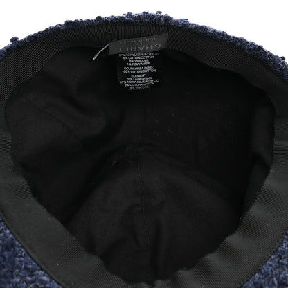 Chanel Tweed CC Cap Hat L Blue 7 of 8