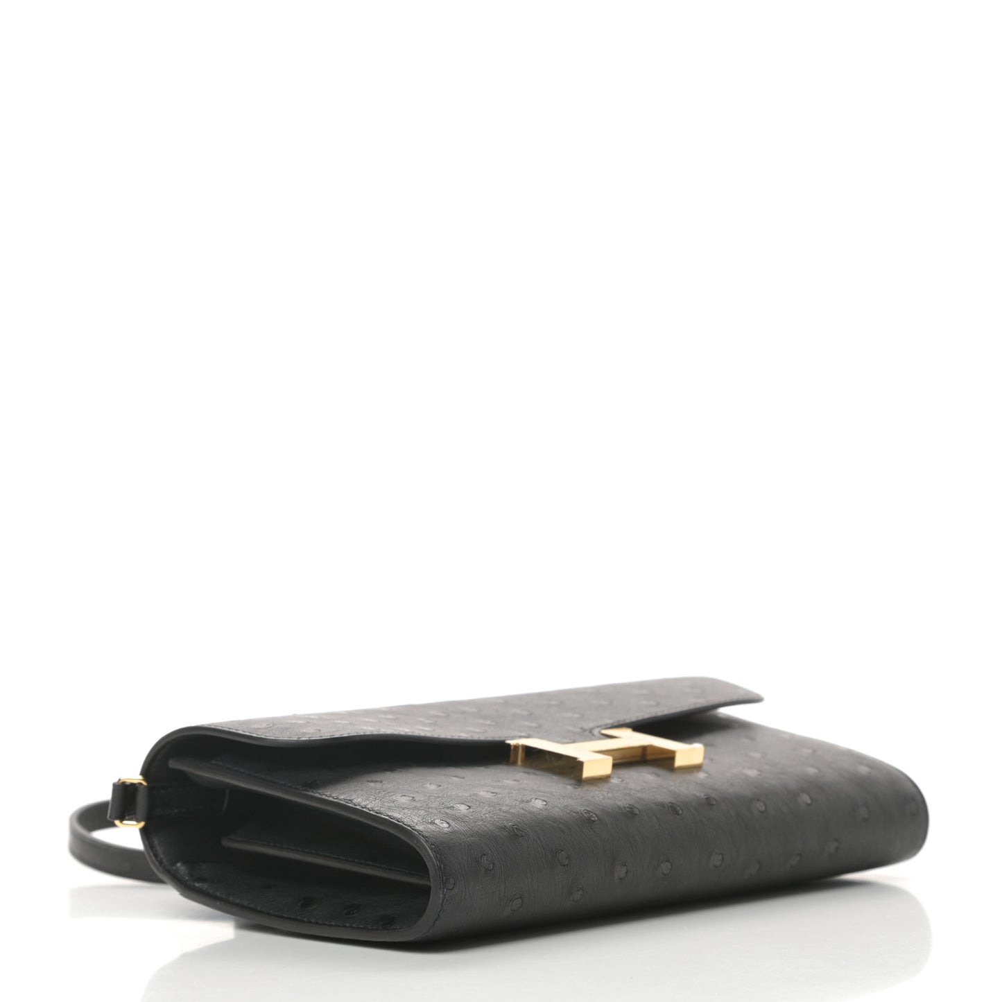 Ostrich Constance Long Wallet To Go Black