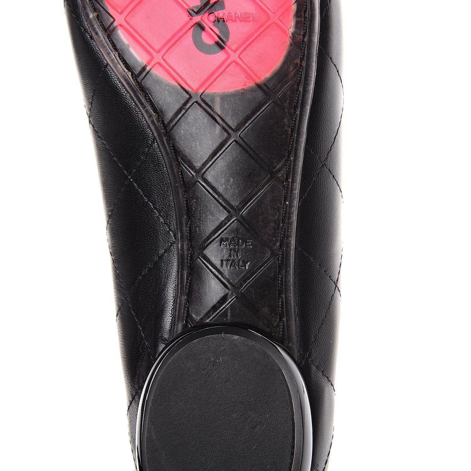 Chanel Lambskin Cambon Quilted Ballerina Flats 38.5 Black 6 of 11