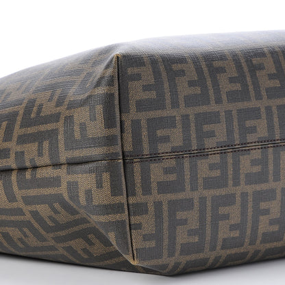 Fendi Zucca Spalmati Embroidered Large Roll Tote Tobacco Multicolor 8 of 9