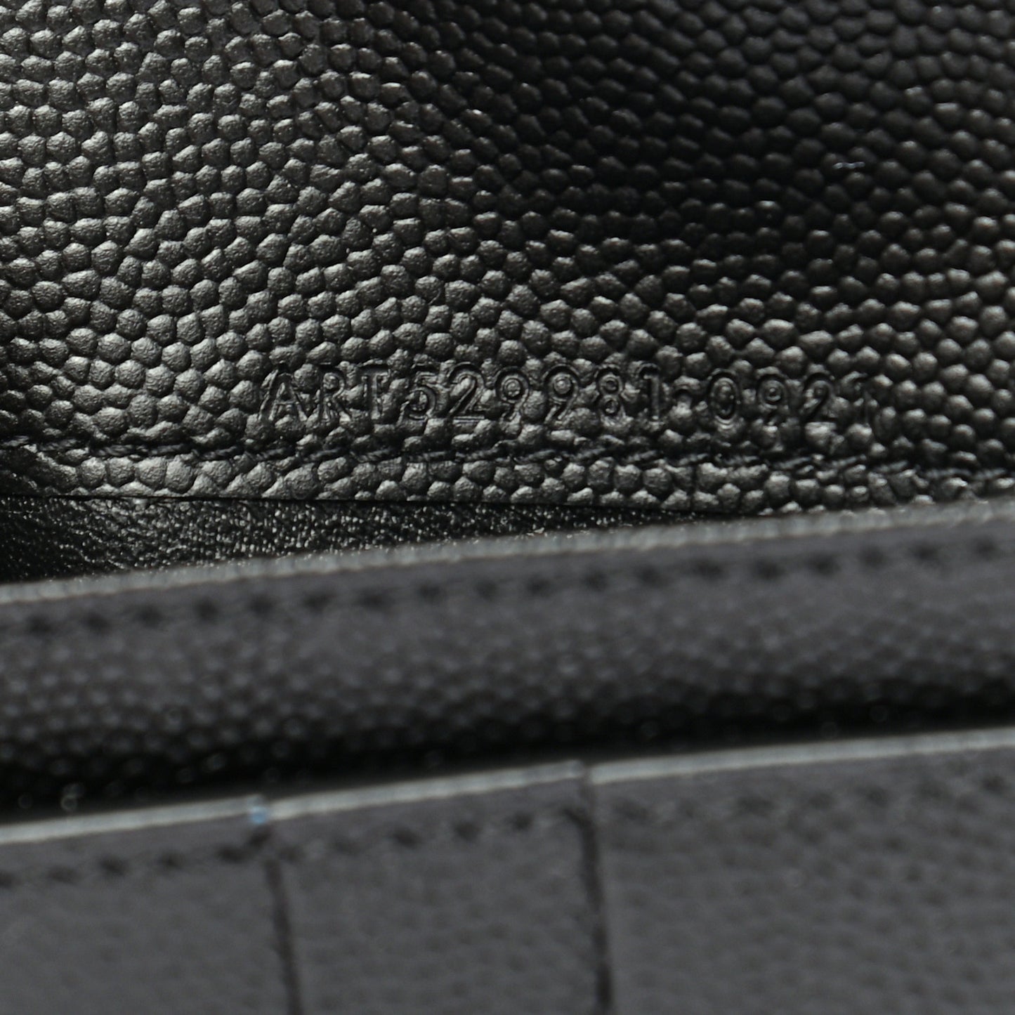 Grain De Poudre Tiny Monogram Continental Wallet Black