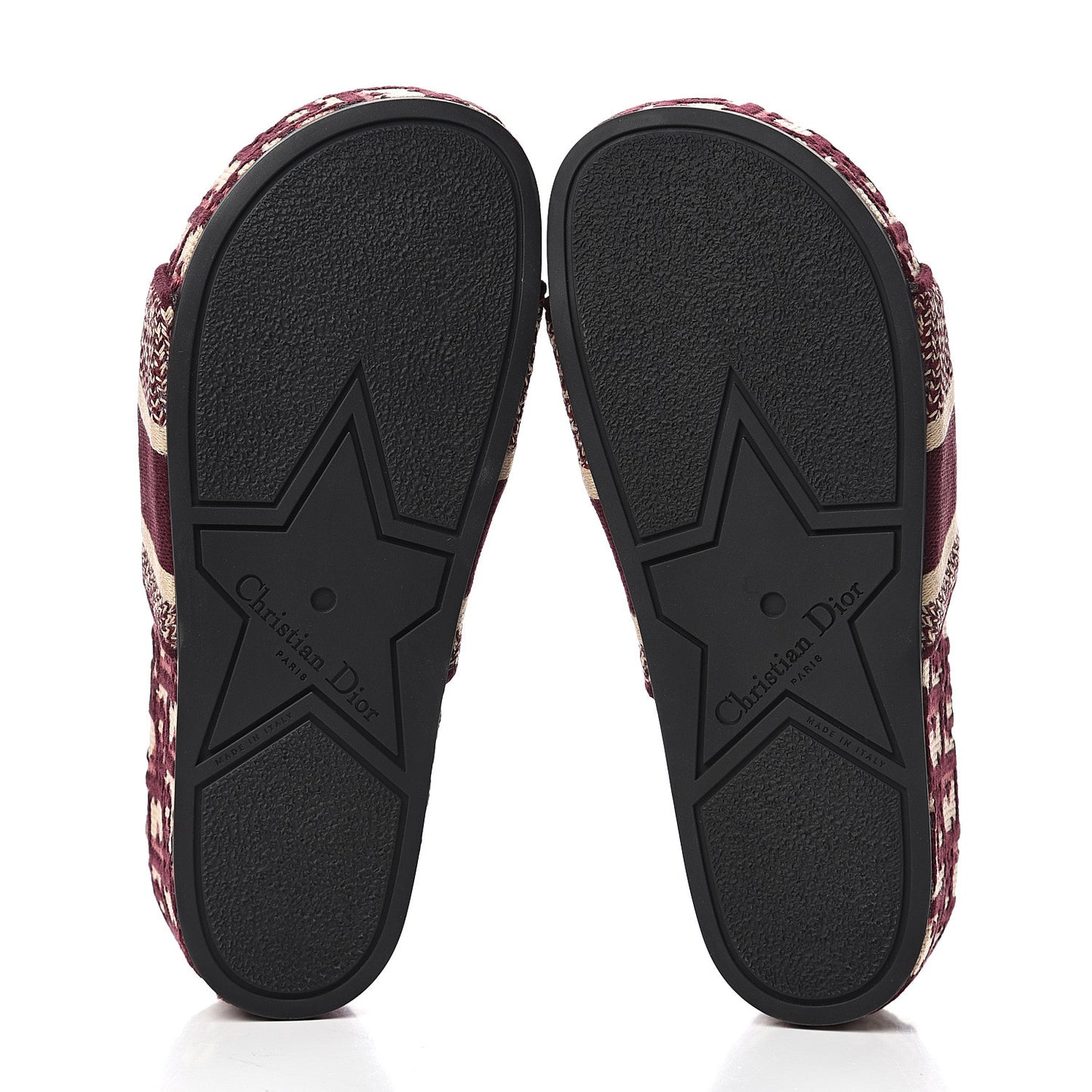 Oblique D-Way Platform Sandals 37 Deep Amaranth