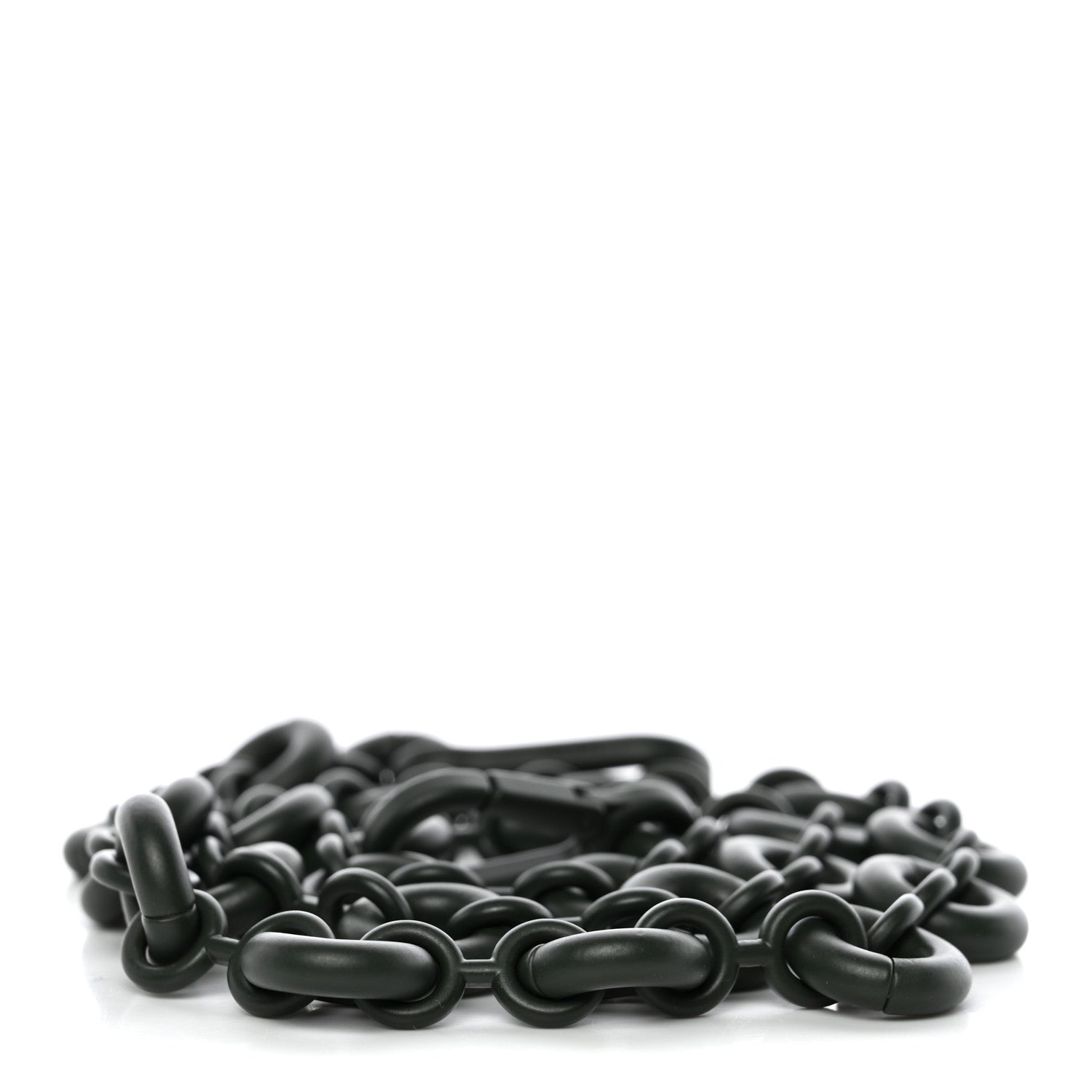 Loewe Brass Monochrome Donut Chain Shoulder Strap Olive Green 2 of 4