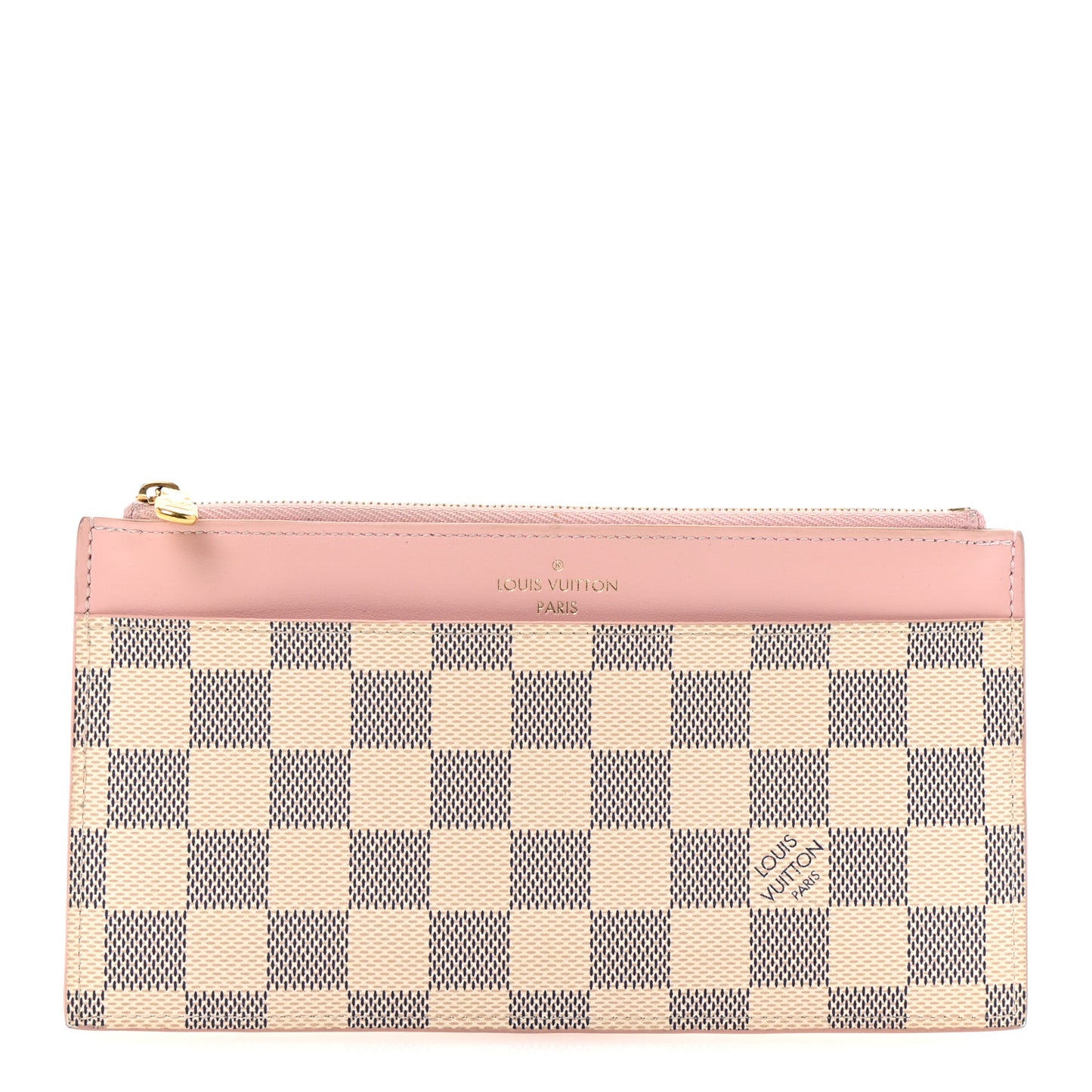 Damier Azur Slim Purse Rose Ballerine