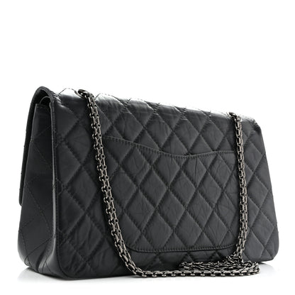 Chanel Aged Calfskin Quilted 2.55 Reissue 227 Flap Dark Grey 3 of 12