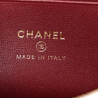 Chanel Metallic Calfskin Quilted Top Handle Slim Vanity With Chain Silver 7 of 10