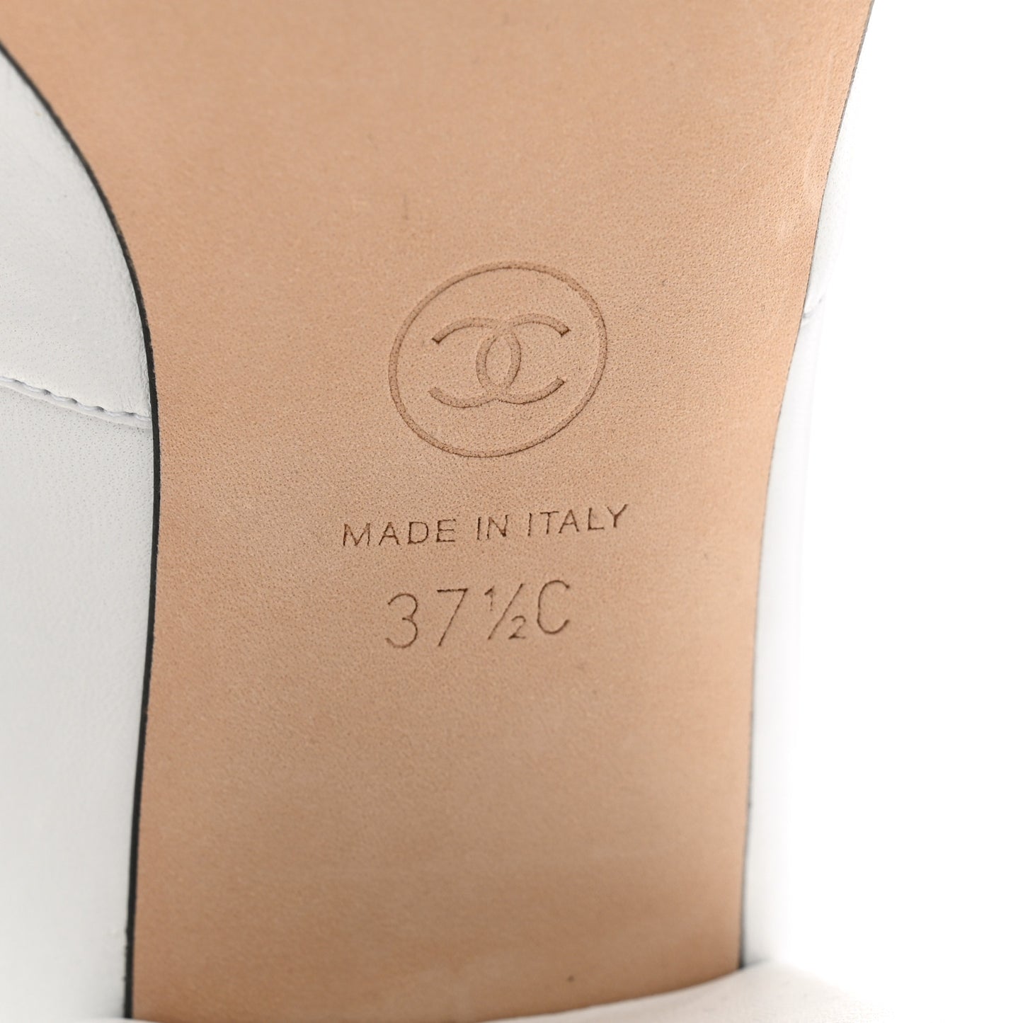Lambskin Logo Ankle Boots 37.5 White