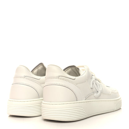 Chanel Calfskin CC Womens Sneakers 37.5 White 4 of 8