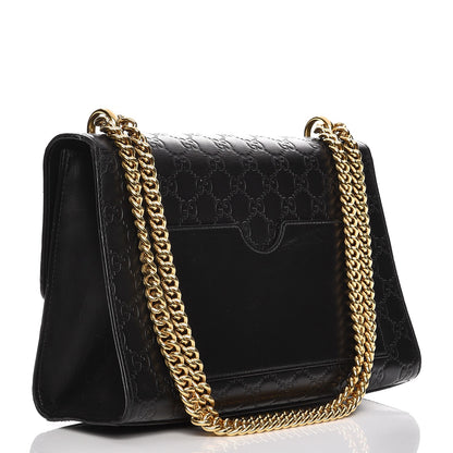 Gucci Guccissima Medium Padlock Shoulder Bag Black 3 of 20