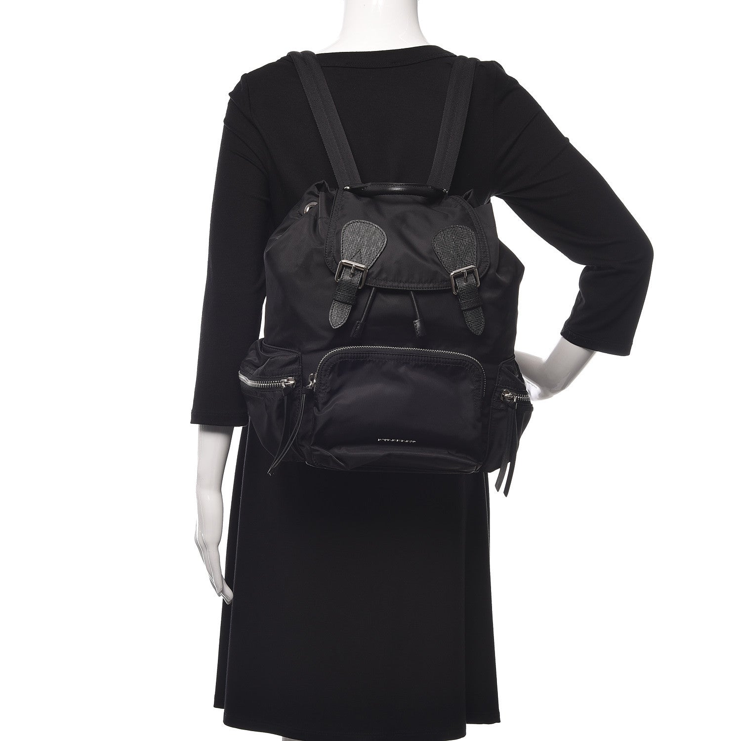 Burberry Nylon Medium Rucksack Backpack Black 2 of 10
